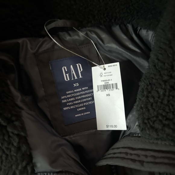 Gap womens sherpa zip up jacket - Picture 3 of 6